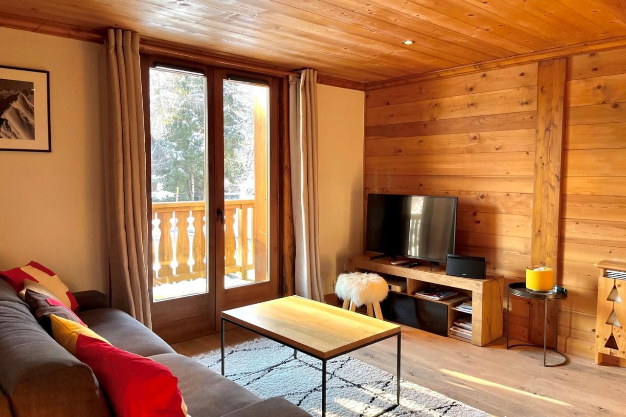Chic And Cosy Apt With Balcony In Megève Exterior foto